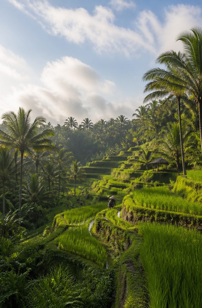 A peaceful wellness retreat in Ubud, Bali.