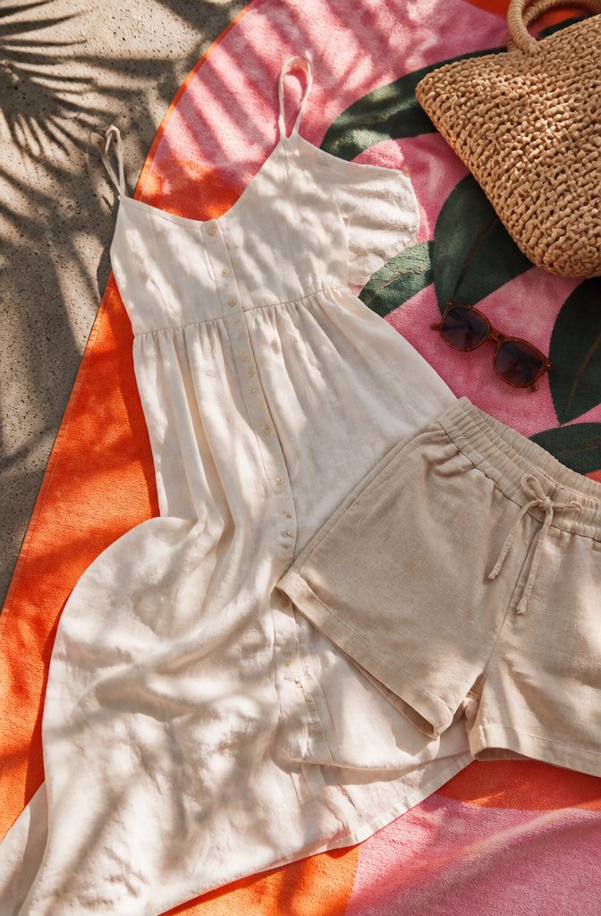 A display of sundresses and tank tops for warm Miami days.
