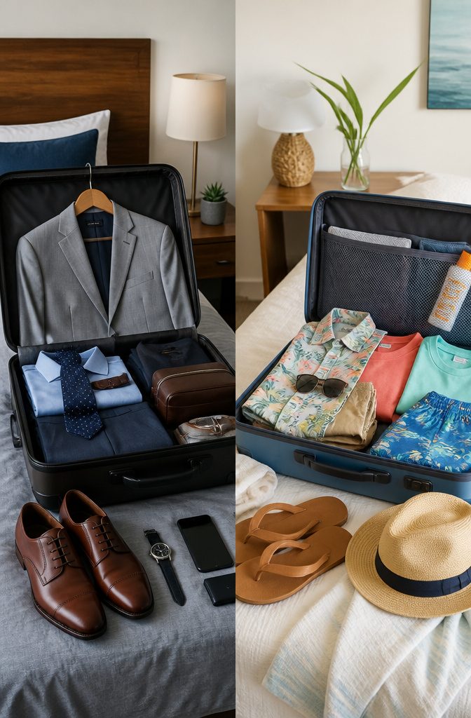 Packing Tips for Travel: 15 Steps for Stress-Free Trips 18 An open suitcase with a disorganized arrangement of clothes.